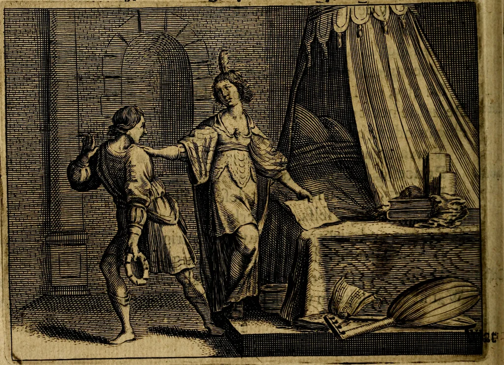 An illustration from Ian Harmensz Kruls. Minne-spiegel ter deughden, 1639, leaf 355