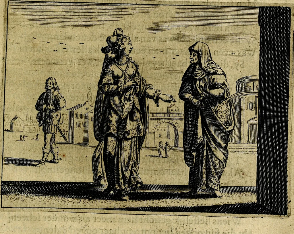 An illustration from Ian Harmensz Kruls. Minne-spiegel ter deughden, 1639, leaf 484