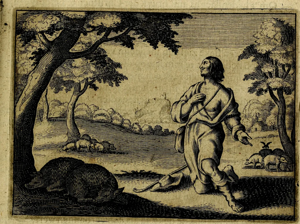 An illustration from Ian Harmensz Kruls. Minne-spiegel ter deughden, 1639, leaf 500