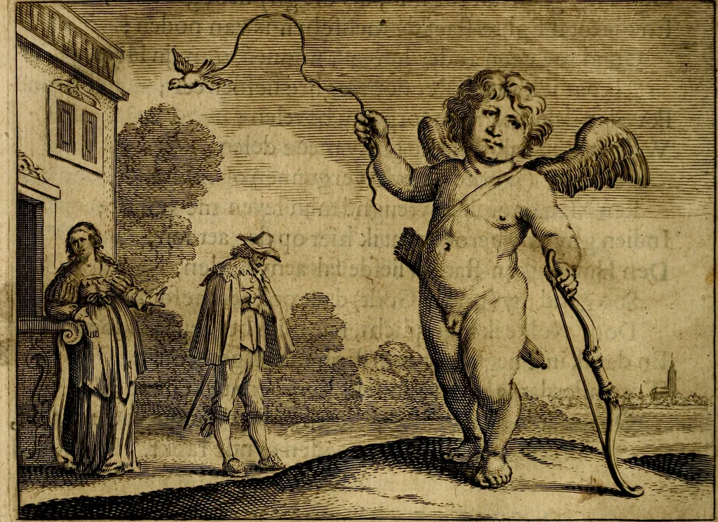 An illustration from Ian Harmensz Kruls. Minne-spiegel ter deughden, 1639, leaf 53