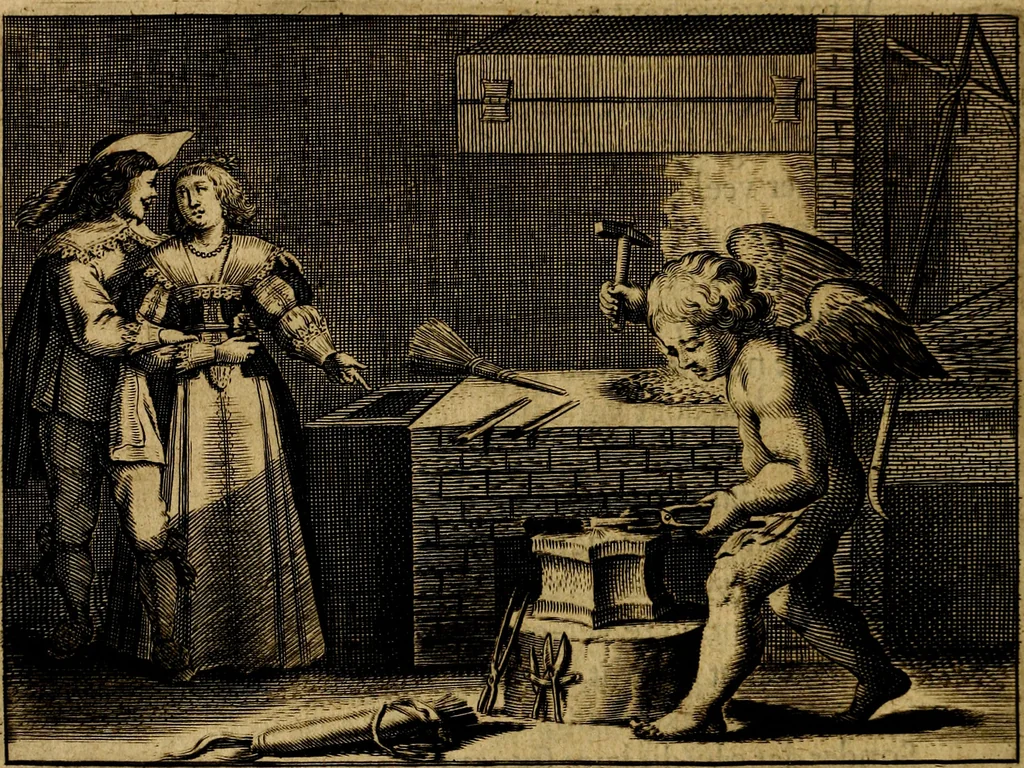 An illustration from Ian Harmensz Kruls. Minne-spiegel ter deughden, 1639, leaf 59