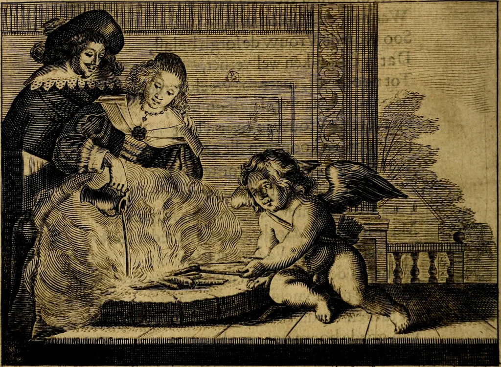 An illustration from Ian Harmensz Kruls. Minne-spiegel ter deughden, 1639, leaf 65