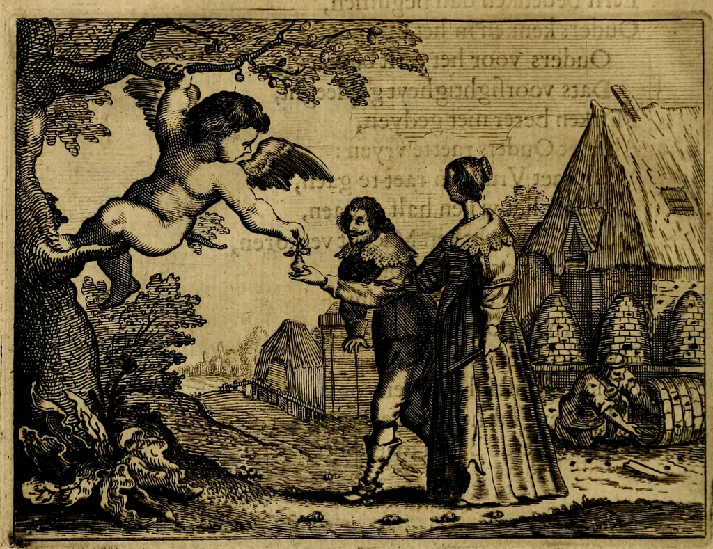 An illustration from Ian Harmensz Kruls. Minne-spiegel ter deughden, 1639, leaf 83