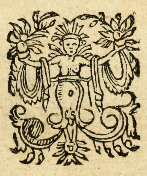 An illustration from Iani Gruteri Pericula, id est, Elegiarum libri IV manium gulielmanorum lib. I : epigrammatum libellus : harmosynes sive ocellorum liber primus, 1587, leaf 9