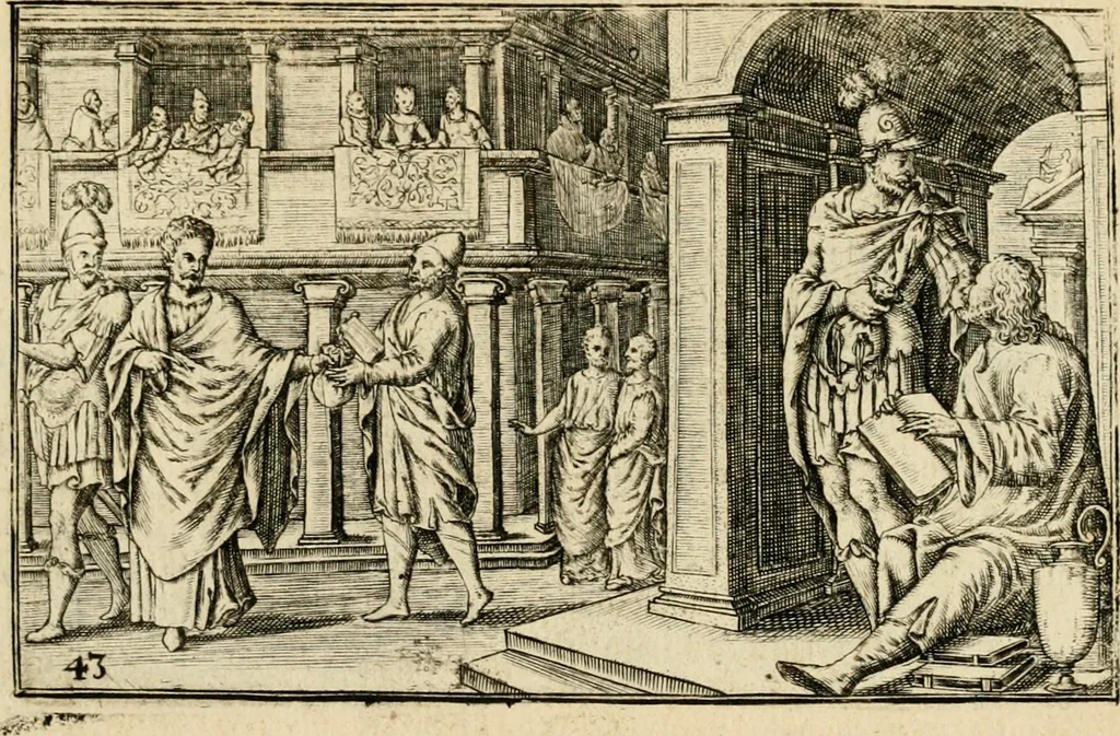 An illustration from Iani Iacobi Boissardi vesvntini Emblematum liber, 1593, leaf 106