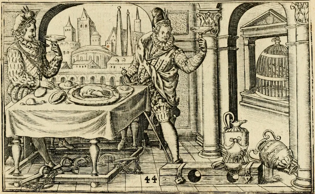 An illustration from Iani Iacobi Boissardi vesvntini Emblematum liber, 1593, leaf 108