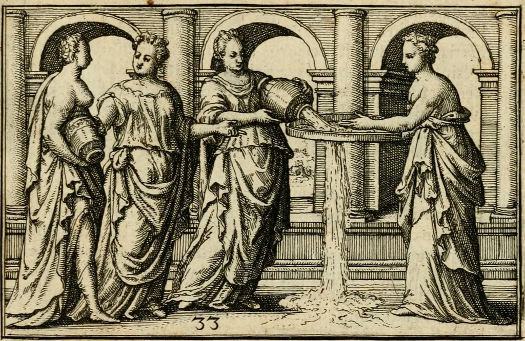 An illustration from Iani Iacobi Boissardi vesvntini Emblematum liber, 1593, leaf 86