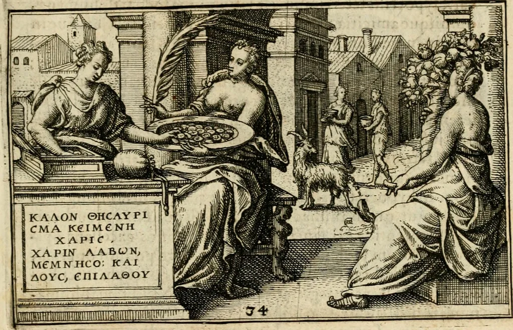 An illustration from Iani Iacobi Boissardi vesvntini Emblematum liber, 1593, leaf 88