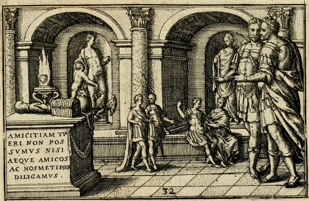 An illustration from Iani Iacobi Boissardi vesvntini Emblematum liber, 1593, leaf 90
