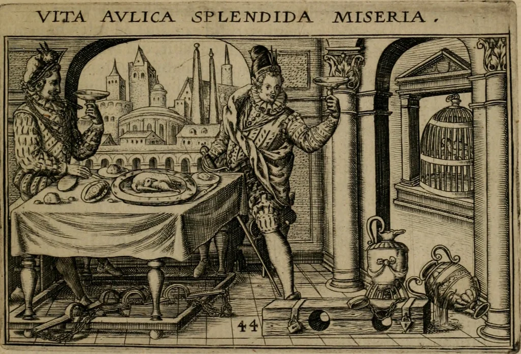 An illustration from Iani Iacobi Boissardi Vesuntini Emblematum liber, 1593, leaf 112