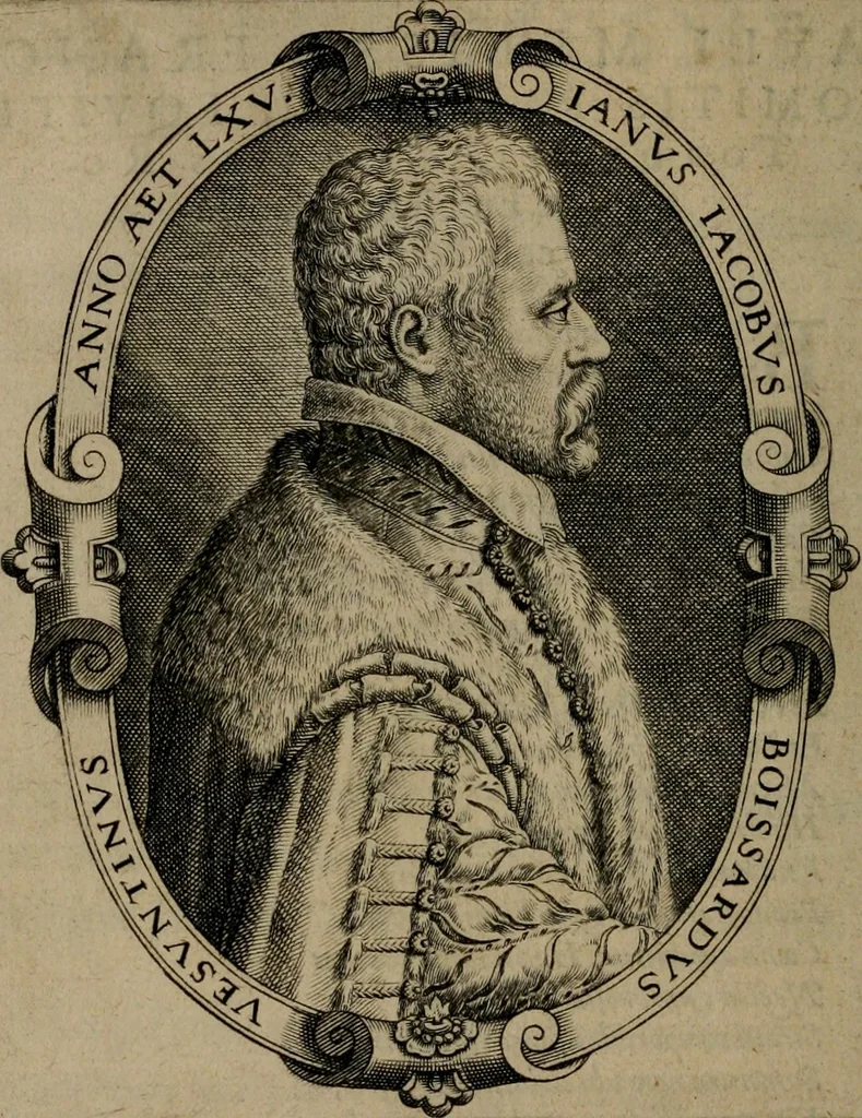 An illustration from Iani Iacobi Boissardi Vesuntini Emblematum liber, 1593, leaf 13