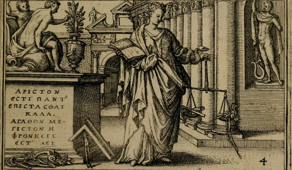 An illustration from Iani Iacobi Boissardi Vesuntini Emblematum liber, 1593, leaf 32