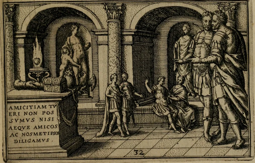 An illustration from Iani Iacobi Boissardi Vesuntini Emblematum liber, 1593, leaf 88