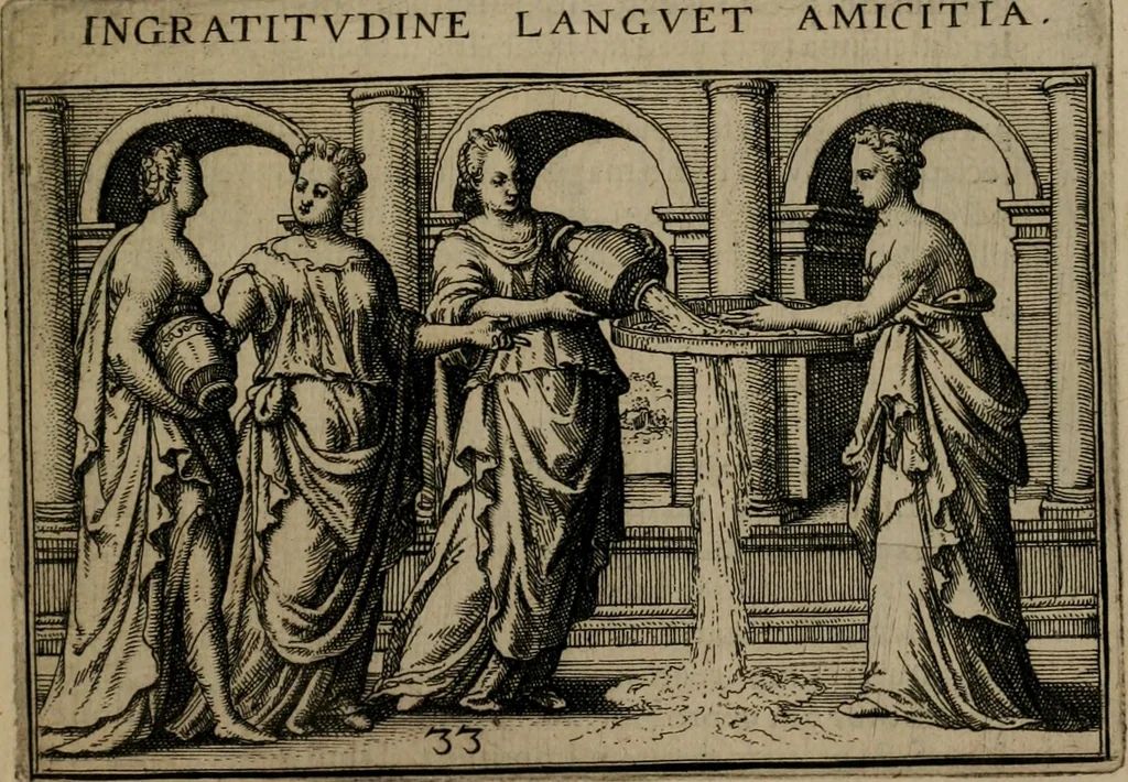 An illustration from Iani Iacobi Boissardi Vesuntini Emblematum liber, 1593, leaf 90