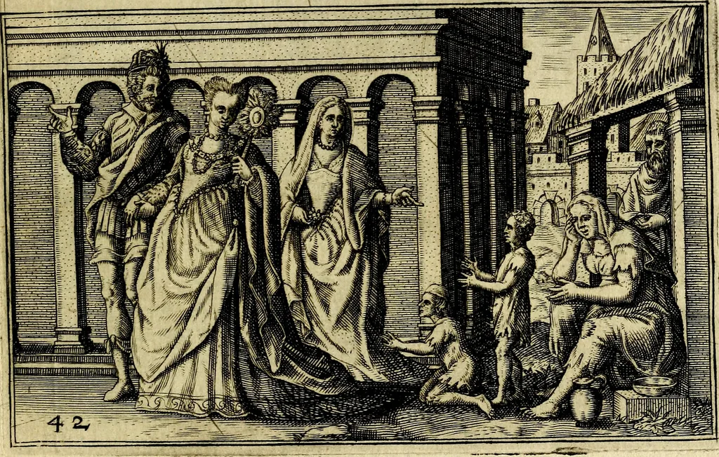 An illustration from Iani Iacobi Boissardi Vesvntini emblematum liber. Ipsa emblemata ab auctore delineata: a Theodoro de Bry sculpta & nunc recens in lucem edita, 1593, leaf 106
