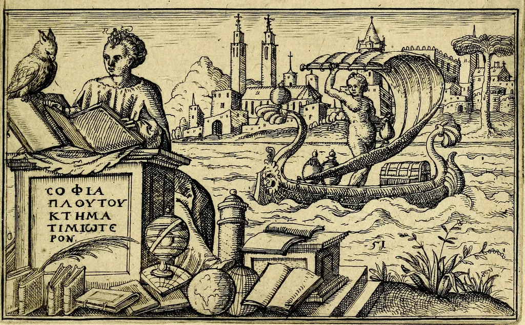 An illustration from Iani Iacobi Boissardi Vesvntini emblematum liber. Ipsa emblemata ab auctore delineata: a Theodoro de Bry sculpta & nunc recens in lucem edita, 1593, leaf 124
