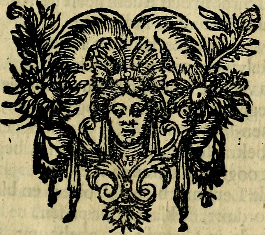 An illustration from Ian vander Veens zinne-beelden, oft Adams appel. Verciert met seer aerdige const-plaeten mesgagers syne oude ende nieuwe ongemeene bruydt-lofs ende zege-zangen..., 1642, leaf 20
