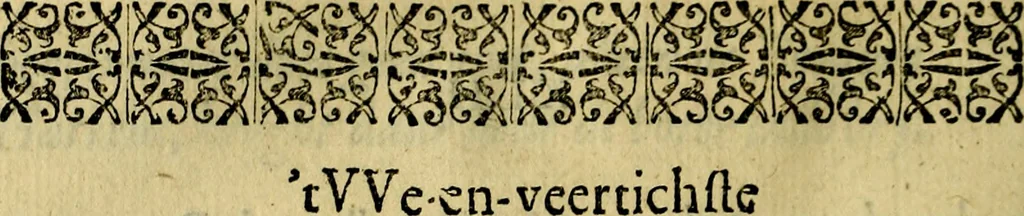An illustration from Ian vander Veens zinne-beelden, oft Adams appel. Verciert met seer aerdige const-plaeten mesgagers syne oude ende nieuwe ongemeene bruydt-lofs ende zege-zangen..., 1642, leaf 243
