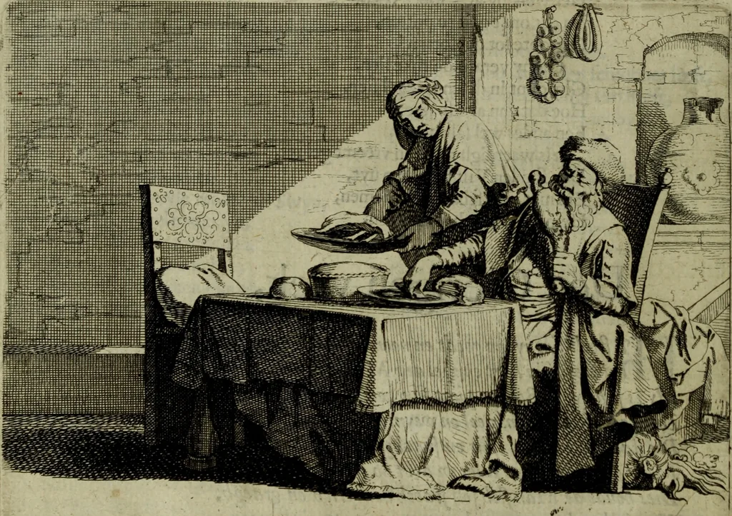 An illustration from Ian van der Veens Zinne-beelden oft Adams appel, 1642, leaf 101
