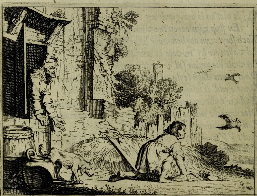 An illustration from Ian van der Veens Zinne-beelden oft Adams appel, 1642, leaf 113