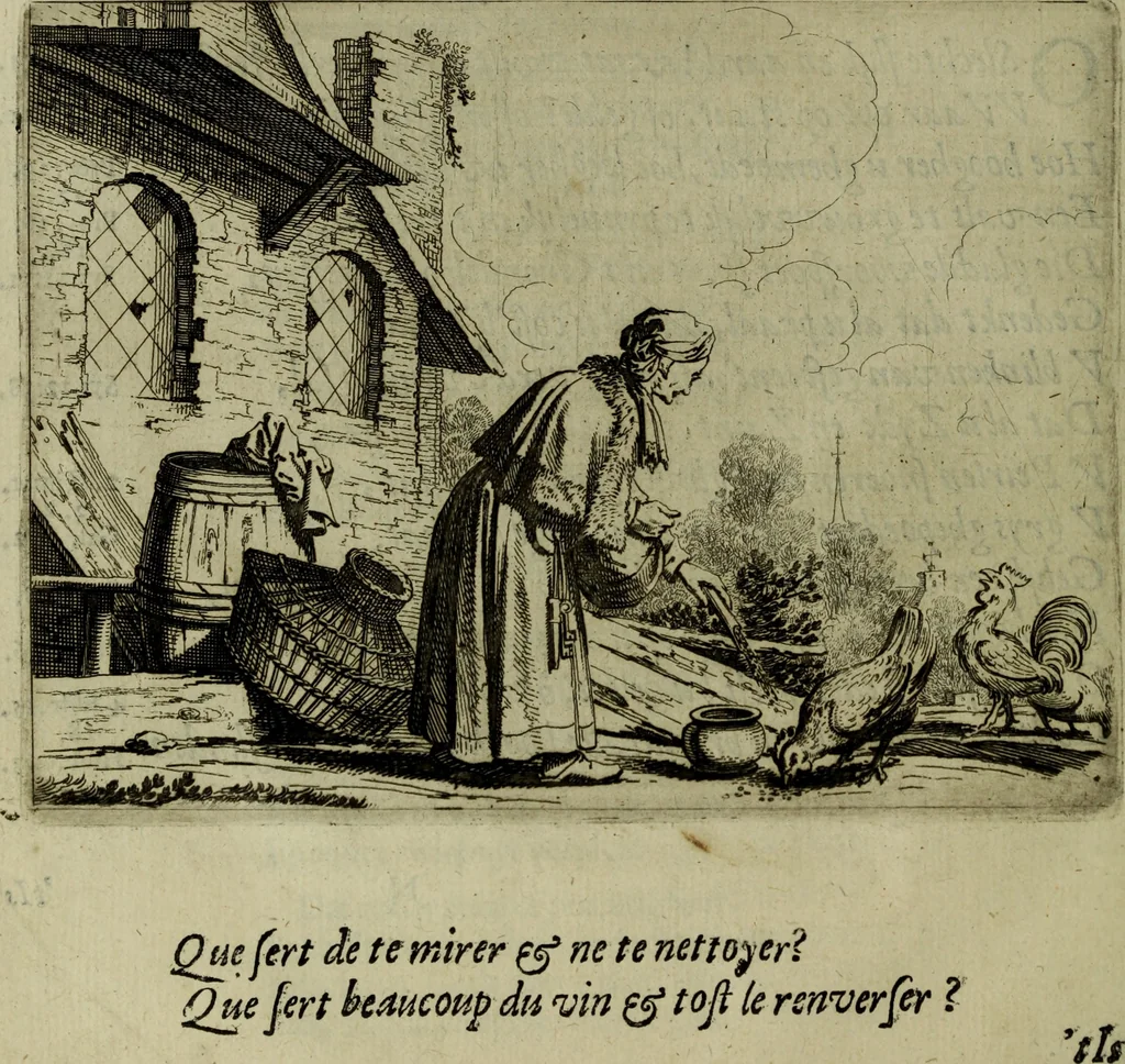 An illustration from Ian van der Veens Zinne-beelden oft Adams appel, 1642, leaf 125