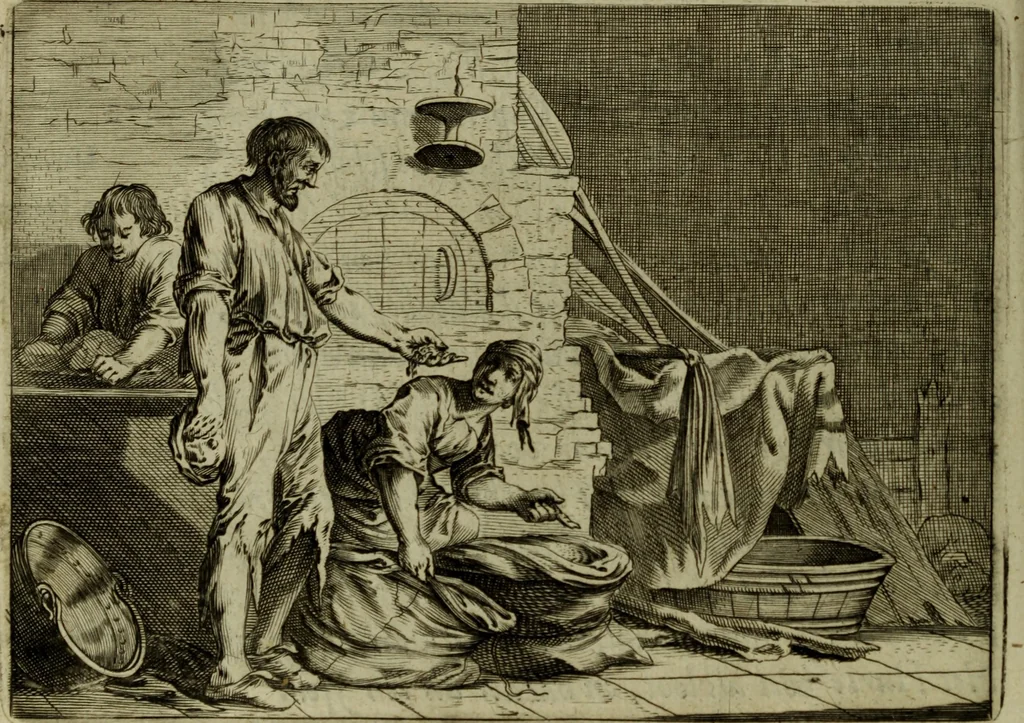 An illustration from Ian van der Veens Zinne-beelden oft Adams appel, 1642, leaf 179