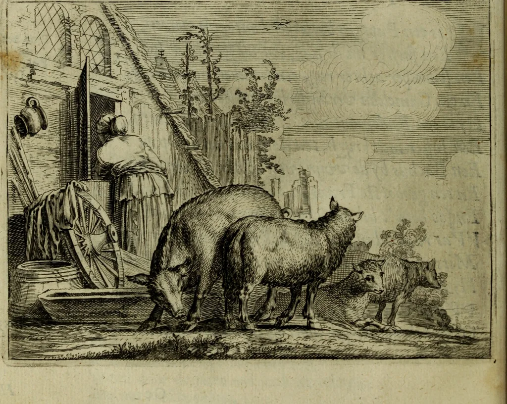 An illustration from Ian van der Veens Zinne-beelden oft Adams appel, 1642, leaf 229