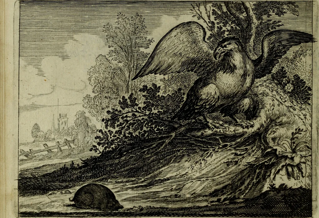 An illustration from Ian van der Veens Zinne-beelden oft Adams appel, 1642, leaf 271