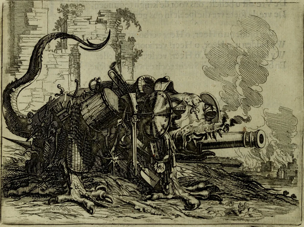 An illustration from Ian van der Veens Zinne-beelden oft Adams appel, 1642, leaf 37
