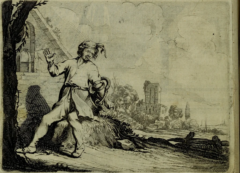 An illustration from Ian van der Veens Zinne-beelden oft Adams appel, 1642, leaf 81