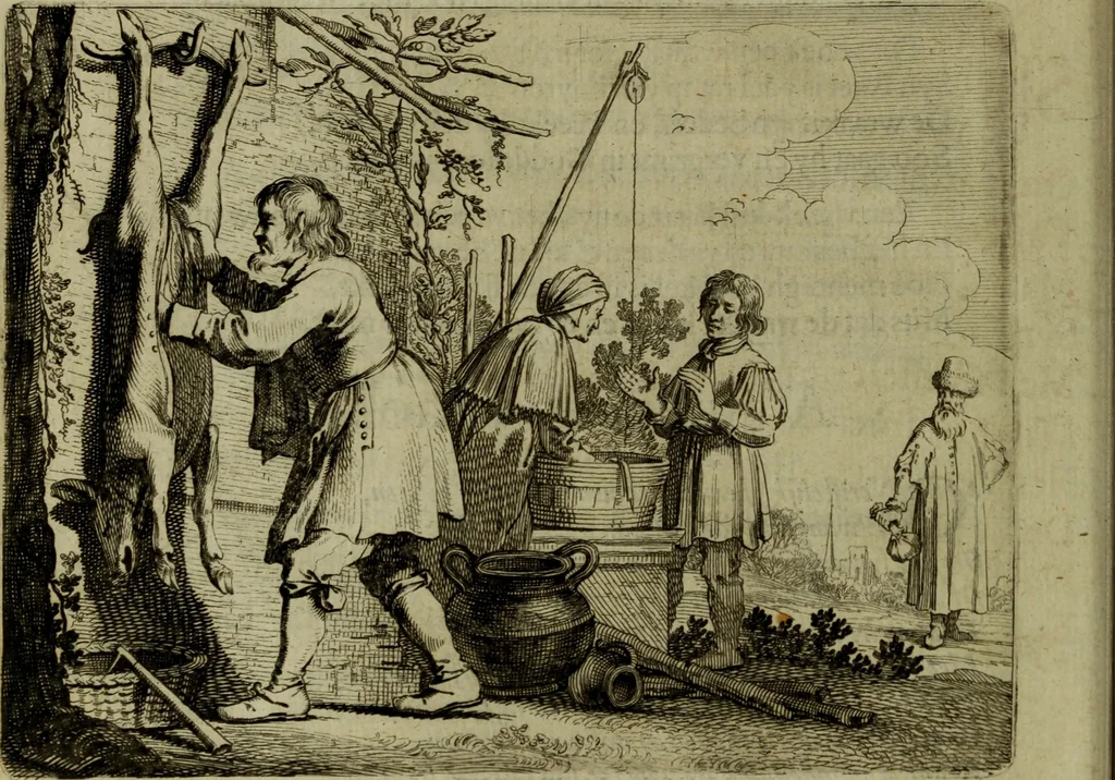 An illustration from Ian van der Veens Zinne-beelden oft Adams appel, 1642, leaf 97