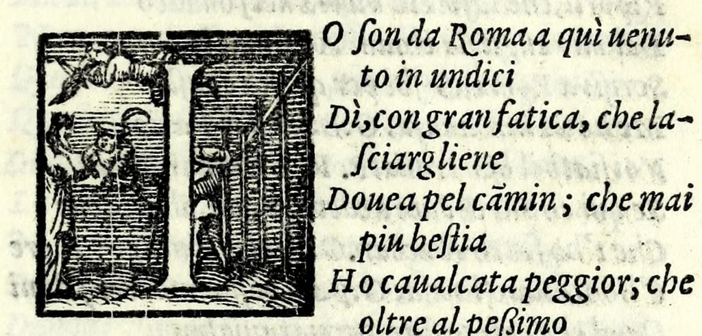 An illustration from I Bernardi : comedia, 1564, leaf 105