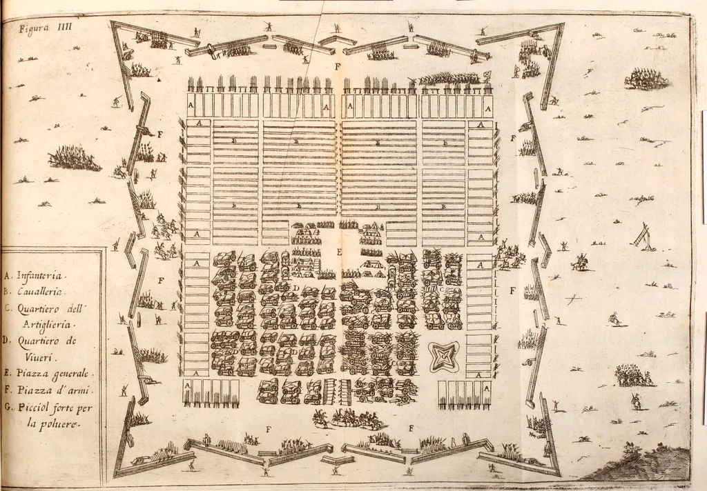 An illustration from I carichi militari di frà Lelio Brancaccio .., 1620, leaf 214