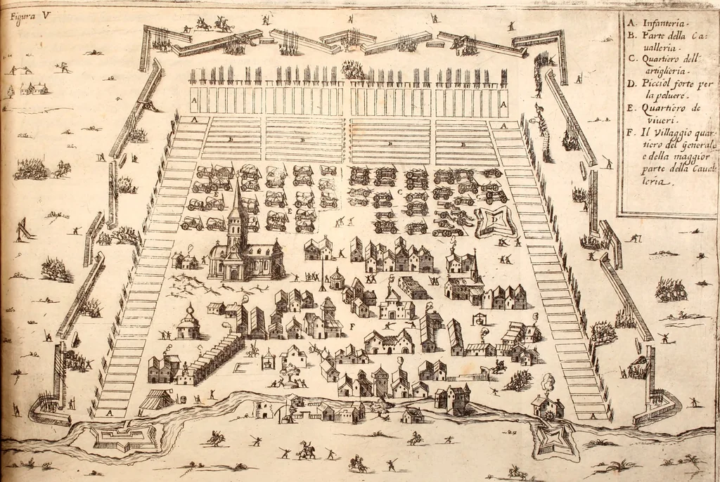 An illustration from I carichi militari di frà Lelio Brancaccio .., 1620, leaf 218