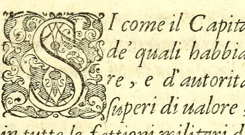 An illustration from I carichi militari, 1610, leaf 61