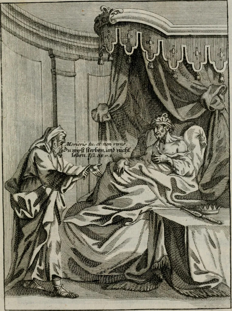 An illustration from Ichnographia emblematica triplicis ad Deum Tri-unum mysticae viae, purgativae, illuminativae, unitivae : splendoribus sanctorum, virtutibus eorum, divinisque charismatibus illustrata, in quinque partes divisa ..., 1779, leaf 162
