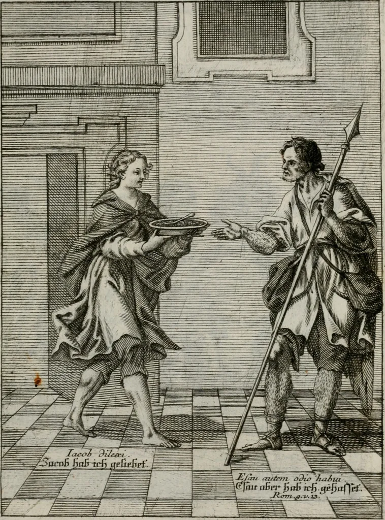 An illustration from Ichnographia emblematica triplicis ad Deum Tri-unum mysticae viae, purgativae, illuminativae, unitivae : splendoribus sanctorum, virtutibus eorum, divinisque charismatibus illustrata, in quinque partes divisa ..., 1779, leaf 34