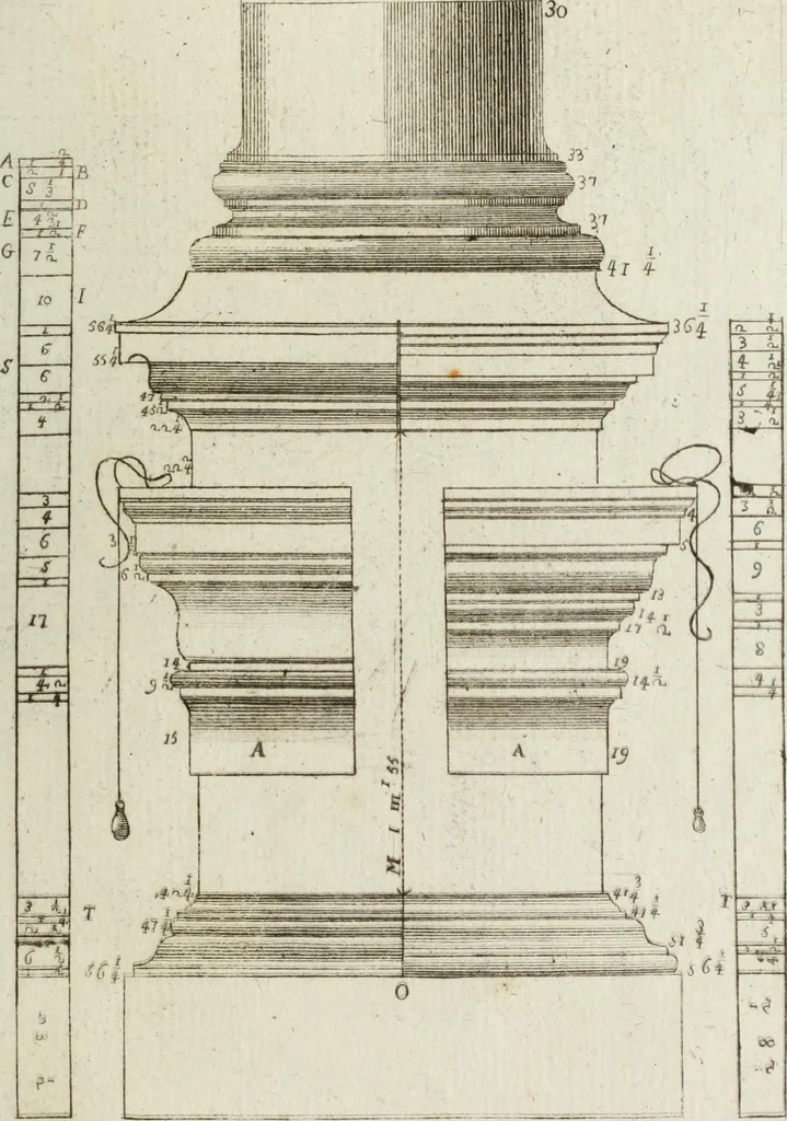 An illustration from I cinque ordini di architettura di Andrea Palladio : esposti per un' esatta istruzione di chi ama e coltiva questa bella utilissima arte, 1800, leaf 58