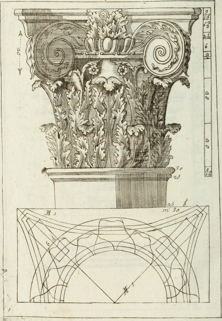 An illustration from I cinque ordini di architettura di Andrea Palladio : esposti per un' esatta istruzione di chi ama e coltiva questa bella utilissima arte, 1800, leaf 81