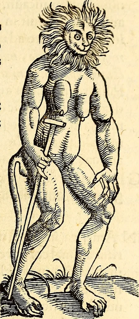 An illustration from Icones animalium quadrupedum uiuiparorum et ouiparorum : quae in Historiae animalium Conradi Gesneri libro I. et II. describuntur, cum nomenclaturis singulorum latinis, graecis, italicis, gallicis, et germanicis plerunque, et aliarum quoque linguarum, certis ordinibus digestae, 1560, leaf 104