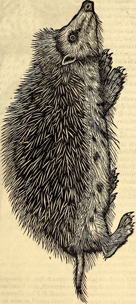 An illustration from Icones animalium quadrupedum uiuiparorum et ouiparorum : quae in Historiae animalium Conradi Gesneri libro I. et II. describuntur, cum nomenclaturis singulorum latinis, graecis, italicis, gallicis, et germanicis plerunque, et aliarum quoque linguarum, certis ordinibus digestae, 1560, leaf 116