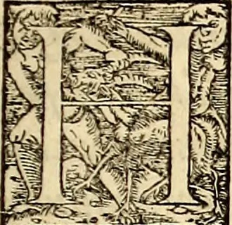 An illustration from Icones animalium quadrupedum uiuiparorum et ouiparorum : quae in Historiae animalium Conradi Gesneri libro I. et II. describuntur, cum nomenclaturis singulorum latinis, graecis, italicis, gallicis, et germanicis plerunque, et aliarum quoque linguarum, certis ordinibus digestae, 1560, leaf 12