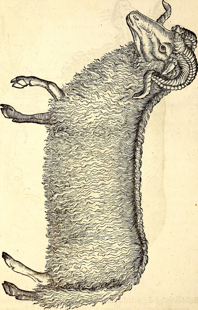 An illustration from Icones animalium quadrupedum uiuiparorum et ouiparorum : quae in Historiae animalium Conradi Gesneri libro I. et II. describuntur, cum nomenclaturis singulorum latinis, graecis, italicis, gallicis, et germanicis plerunque, et aliarum quoque linguarum, certis ordinibus digestae, 1560, leaf 23