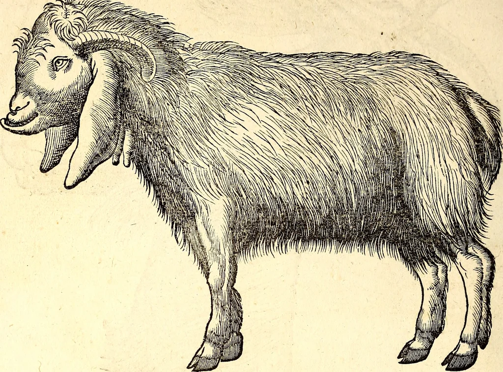An illustration from Icones animalium quadrupedum uiuiparorum et ouiparorum : quae in Historiae animalium Conradi Gesneri libro I. et II. describuntur, cum nomenclaturis singulorum latinis, graecis, italicis, gallicis, et germanicis plerunque, et aliarum quoque linguarum, certis ordinibus digestae, 1560, leaf 27