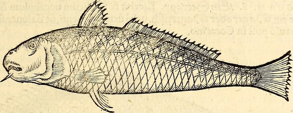 An illustration from Icones animalium quadrupedum uiuiparorum et ouiparorum : quae in Historiae animalium Conradi Gesneri libro I. et II. describuntur, cum nomenclaturis singulorum latinis, graecis, italicis, gallicis, et germanicis plerunque, et aliarum quoque linguarum, certis ordinibus digestae, 1560, leaf 374