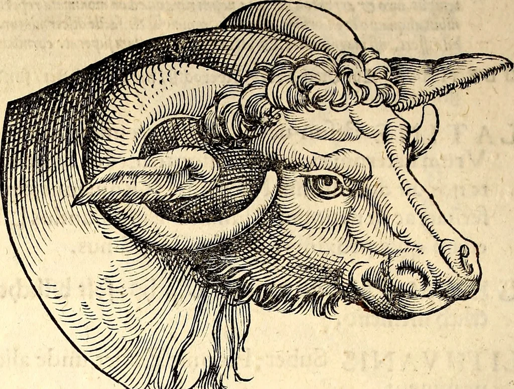 An illustration from Icones animalium quadrupedum uiuiparorum et ouiparorum : quae in Historiae animalium Conradi Gesneri libro I. et II. describuntur, cum nomenclaturis singulorum latinis, graecis, italicis, gallicis, et germanicis plerunque, et aliarum quoque linguarum, certis ordinibus digestae, 1560, leaf 41