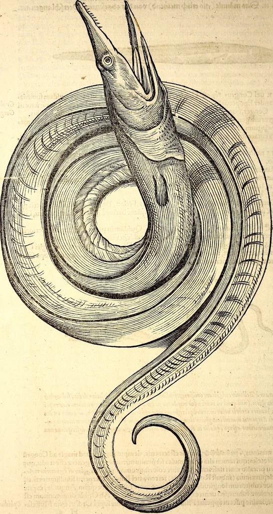 An illustration from Icones animalium quadrupedum uiuiparorum et ouiparorum : quae in Historiae animalium Conradi Gesneri libro I. et II. describuntur, cum nomenclaturis singulorum latinis, graecis, italicis, gallicis, et germanicis plerunque, et aliarum quoque linguarum, certis ordinibus digestae, 1560, leaf 411
