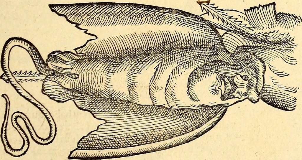 An illustration from Icones animalium quadrupedum uiuiparorum et ouiparorum : quae in Historiae animalium Conradi Gesneri libro I. et II. describuntur, cum nomenclaturis singulorum latinis, graecis, italicis, gallicis, et germanicis plerunque, et aliarum quoque linguarum, certis ordinibus digestae, 1560, leaf 442
