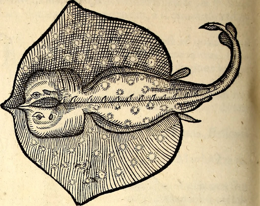 An illustration from Icones animalium quadrupedum uiuiparorum et ouiparorum : quae in Historiae animalium Conradi Gesneri libro I. et II. describuntur, cum nomenclaturis singulorum latinis, graecis, italicis, gallicis, et germanicis plerunque, et aliarum quoque linguarum, certis ordinibus digestae, 1560, leaf 455