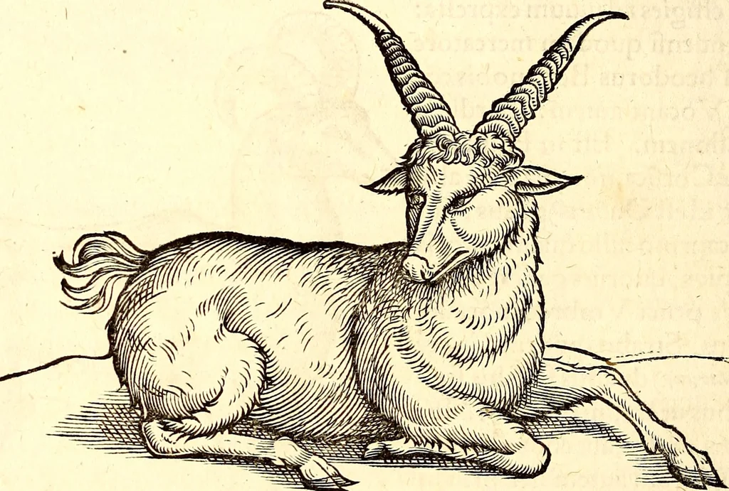 An illustration from Icones animalium quadrupedum uiuiparorum et ouiparorum : quae in Historiae animalium Conradi Gesneri libro I. et II. describuntur, cum nomenclaturis singulorum latinis, graecis, italicis, gallicis, et germanicis plerunque, et aliarum quoque linguarum, certis ordinibus digestae, 1560, leaf 49